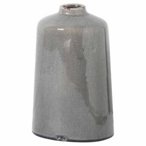 Garda Glazed Liv Vase - Ceramic - L18 x W18 x H28 cm - Grey