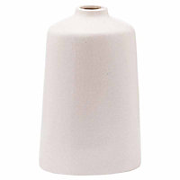Garda Glazed Liv Vase - Ceramic - L18 x W18 x H28 cm - White