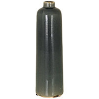 Garda Grey Glazed Raine Vase - Ceramic - L15 x W15 x H50 cm - Green