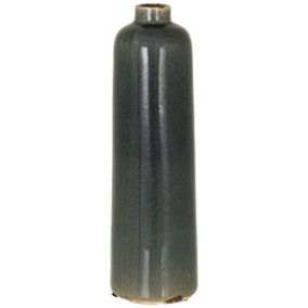 Garda Grey Glazed Raine Vase - Ceramic - L15 x W15 x H50 cm - Green