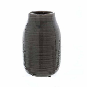 Garda Stefanie Vase - Ceramic - L15 x W15 x H24 cm - Grey