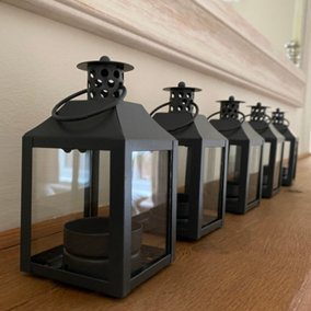 Garda Tealight Candle Lantern (Set of 5) in French Grey
