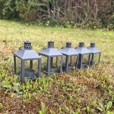 Garda Tealight Candle Lantern (Set of 5) in French Grey - 5