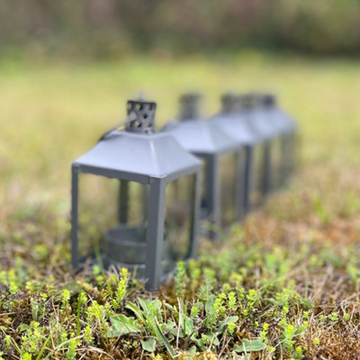 Garda Tealight Candle Lantern (Set of 5) in French Grey - 6