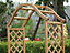 Garden Arch Wooden Pergola Feature Trellis Rose Climbing Plant Archway Tan Frame