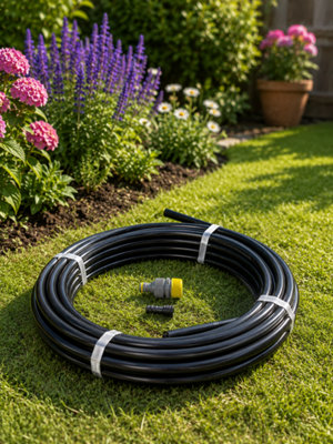 GARDEN AUTOMATIC IRRIGATION LPDE WATER SUPPLY PIPE WITH HOSE CONNECTOR ...