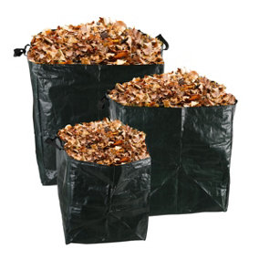 Garden Bags 70L 100L 170L BMC Heavy Duty Waterproof & Reusable Waste Grass Sack