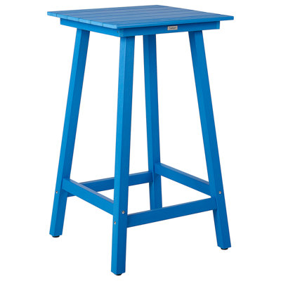 Garden Bar Table ADIRONDACK 60 cm 59 cm Synthetic Material Blue