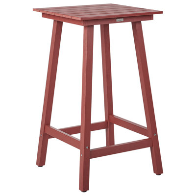 Garden Bar Table ADIRONDACK 60 cm 59 cm Synthetic Material Red