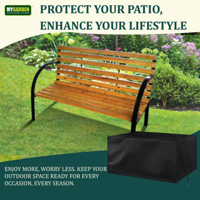 Garden Bench Cover 3 Seater Waterproof 162 x 66 x 90 cm Garden ...