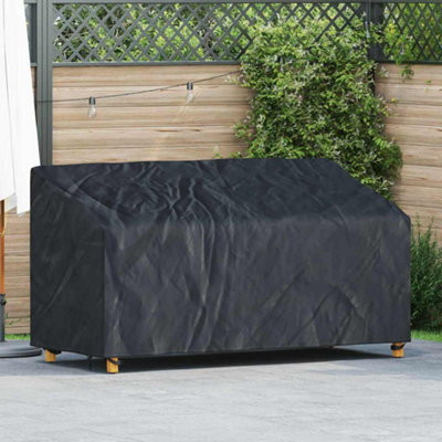 Garden Bench Cover Black 205 x 85 x 65 94 cm 210D fabric