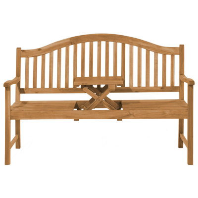 Garden Bench HILO 150 cm Wood Light Wood | DIY at B&Q
