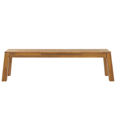 Garden Bench LIVORNO 169 cm Wood Light Wood