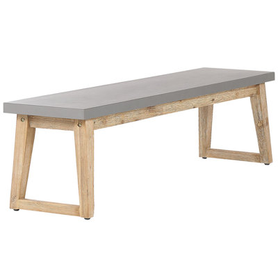 Garden Bench ORIA 160 cm Concrete Grey