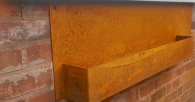 garden bench ,steel bench , corten steel , 90cm  x 30 cm x 35 cm  (L x W x H)  in 6 mm thick steel