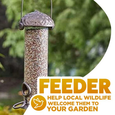 Garden Bird Peanut Feeder With Twist Top - 3