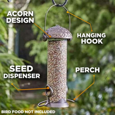 Garden Bird Peanut Feeder With Twist Top - 4