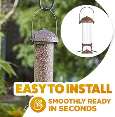 Garden Bird Peanut Feeder With Twist Top - 5