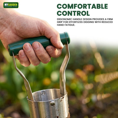 Garden Bulb Planter Tool with Claw Gloves Built in Depth Marker Plant ...