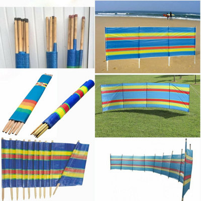 Garden Camping Wind Break Sun Shade - 4 Pole - 5