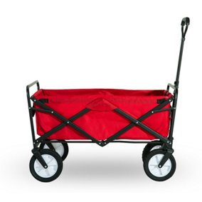 Garden Cart Foldable Pull Wagon Hand Cart Garden Transport Cart Collapsible Portable Folding Cart