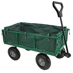 Garden Cart Heavy Duty Trolley Festival Hand Truck Wagon 200kgs Folding Sides