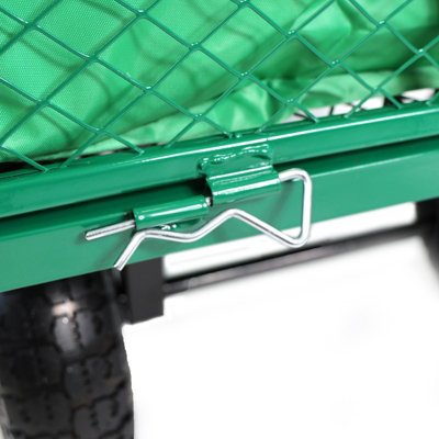 Garden Cart Heavy Duty Trolley Festival Hand Truck Wagon 210L with Folding Sides - 5
