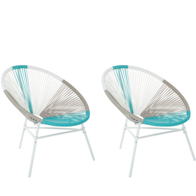 Garden Chair ACAPULCO PE Rattan White