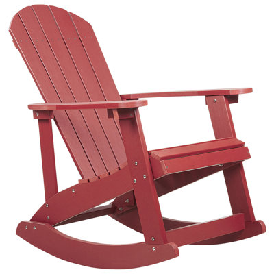 Garden Chair ADIRONDACK Engineered Wood Red