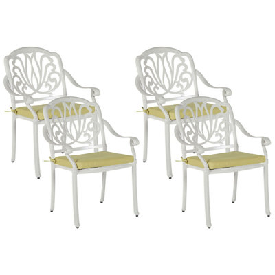 Garden Chair ANCONA Metal White