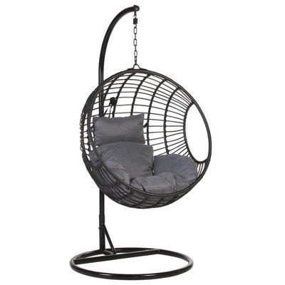 Garden Chair ASPIO PE Rattan Black