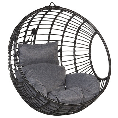 Garden Chair ASPIO PE Rattan Black