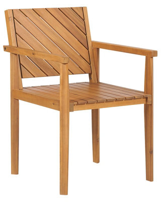 Garden Chair BARATTI Wood Light Wood