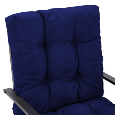 Garden Chair Bench Seat Pad Cushion Outdoor Swing Chair Seat Cushion for Indoor Outdoor,Navy Blue