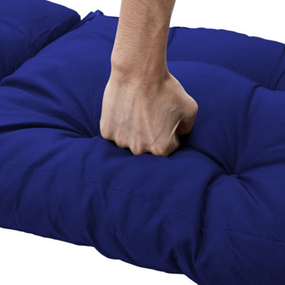 Garden Chair Bench Seat Pad Cushion Outdoor Swing Chair Seat Cushion for Indoor Outdoor Navy Blue