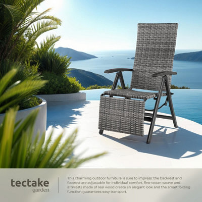 Garden Chair Brisbane - 6-way adjustable backrest and footrest ...