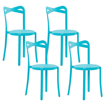 Garden Chair CAMOGLI Synthetic Material Turquoise