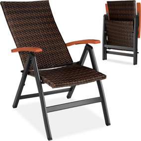 Garden chair Canberra with reclining function - brown