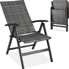 Garden chair Canberra with reclining function - grey