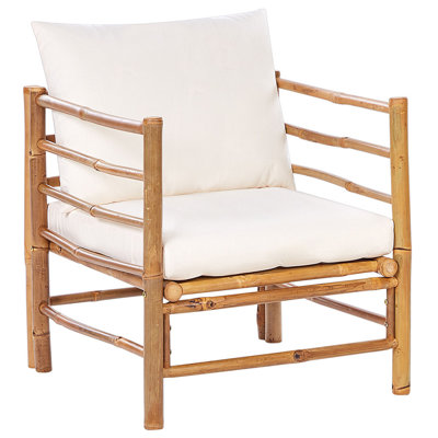 Garden Chair CERRETO Wood Off-White