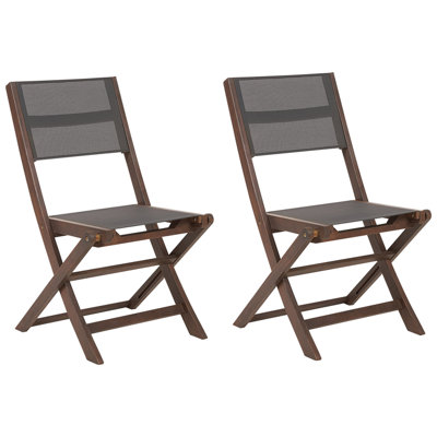 Garden Chair CESANA Wood Dark Wood