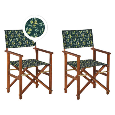 Garden Chair CINE Wood Dark Green