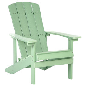 Garden Chair Engineered Wood Light Green ADIRONDACK