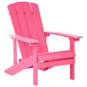 Garden Chair Engineered Wood Pink ADIRONDACK