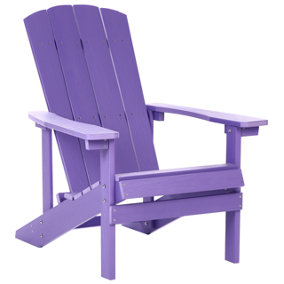 Garden Chair Engineered Wood Purple ADIRONDACK