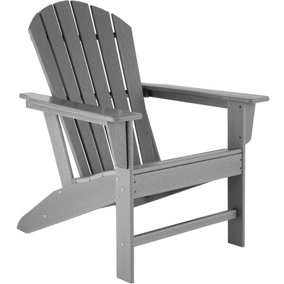 Garden chair in Adirondack design - light grey