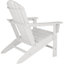 Garden chair in Adirondack design - white/white