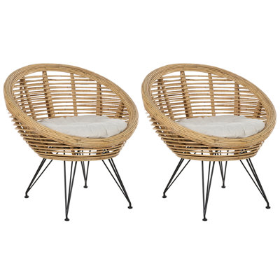 Garden Chair MARATEA Rattan Natural