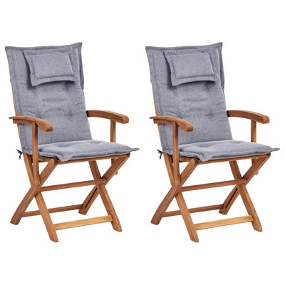 Garden Chair MAUI II Wood Grey