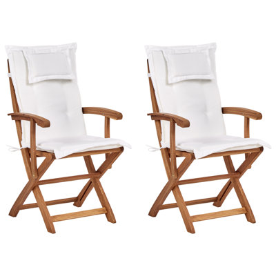 Garden Chair MAUI II Wood Off-White